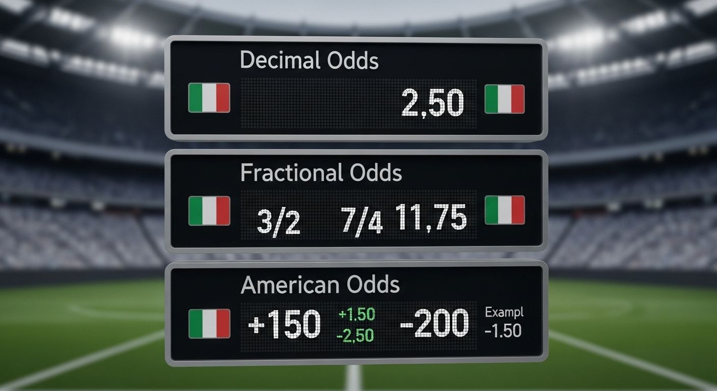 Formati delle quote decimal odds